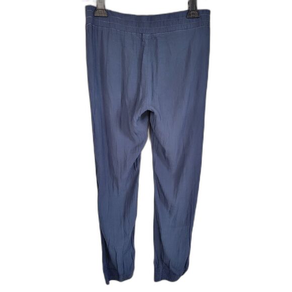 MONROW Blue Rayon Elastic Waist Jogger Pants - Picture 2 of 4